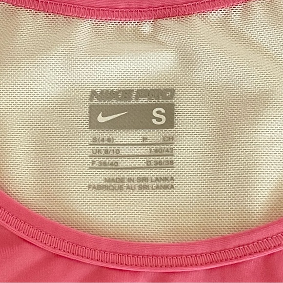 Nike Pro Sleeveless Women’s Pink Yellow Racerback Tank Top Size Small - Picture 5 of 9
